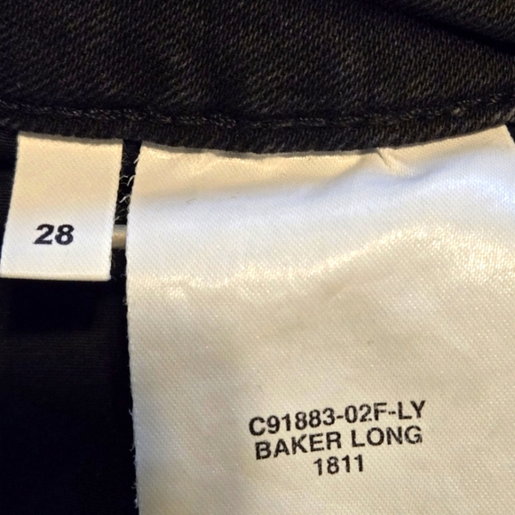 Closed Baker Long Black Straight Leg Denim Jeans Classic Fit Women size 28 - Picture 9 of 16